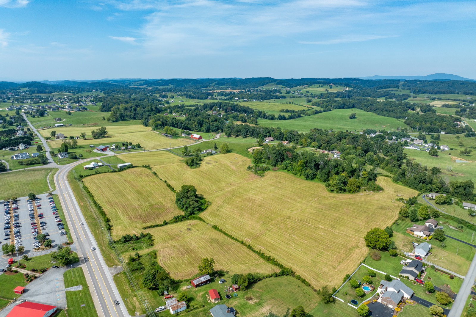 Aerial view of the twenty acres Hope Church is raising support to purchase